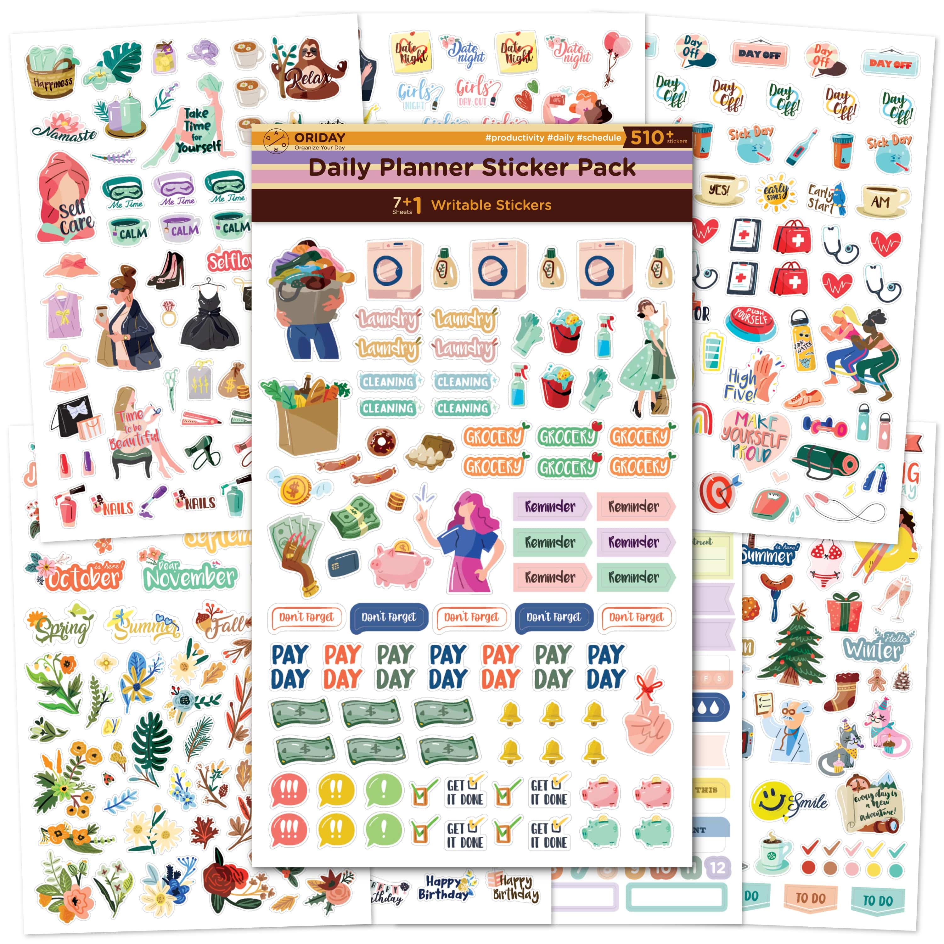 Planner Sticker Pack, Holiday