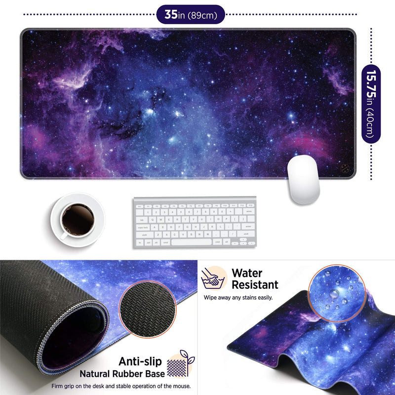 XXL Extended Desk Gaming Mouse Pad, 3mm Thickness - Galaxy – Hellooriday