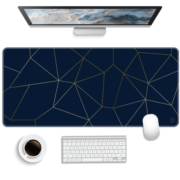 Hellooriday Desk Pads & Blotters XXL Extended Desk Mouse Pad - Navy Chic