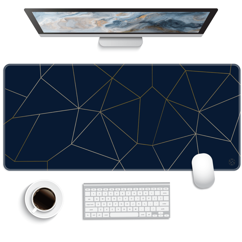 XXL Extended Desk Gaming Mouse Pad, 3mm Thickness - Navy Chic – Hellooriday
