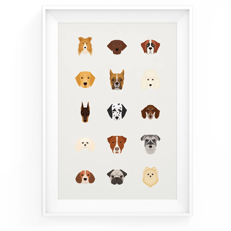 Doggies Poster - Hellooriday