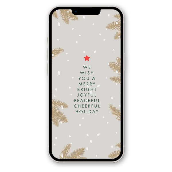 **ALL FREE DOWNLOAD** Smartphone background wallpaper for Christmas Holiday - Joyful Peaceful Cheerful Holiday - for iPhone, Android