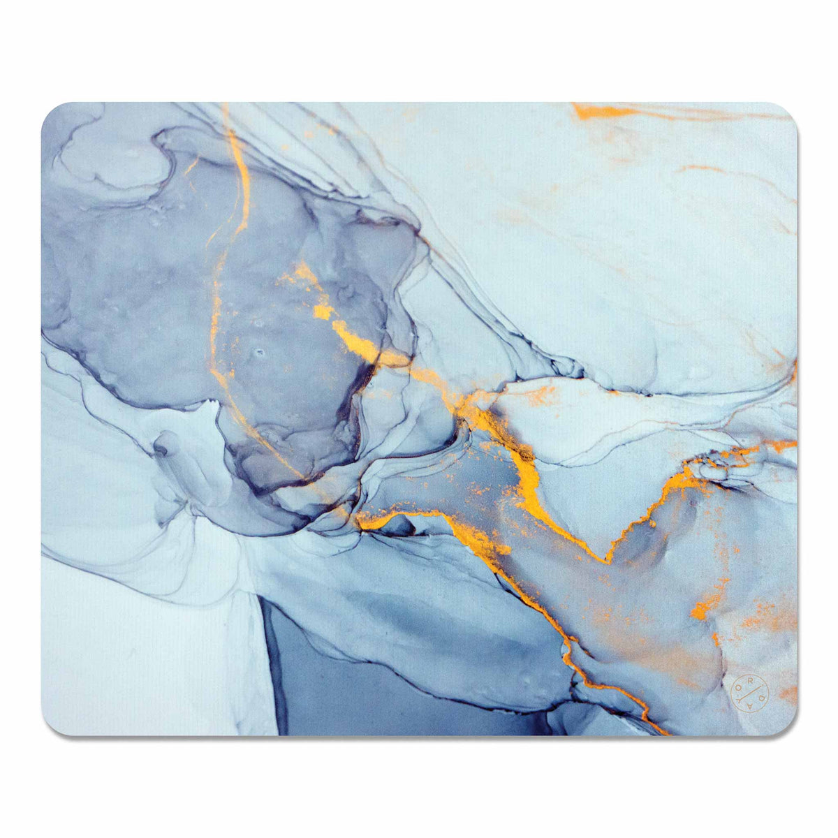 Grey Leopard Mouse Mat Square Waterproof Non-Slip