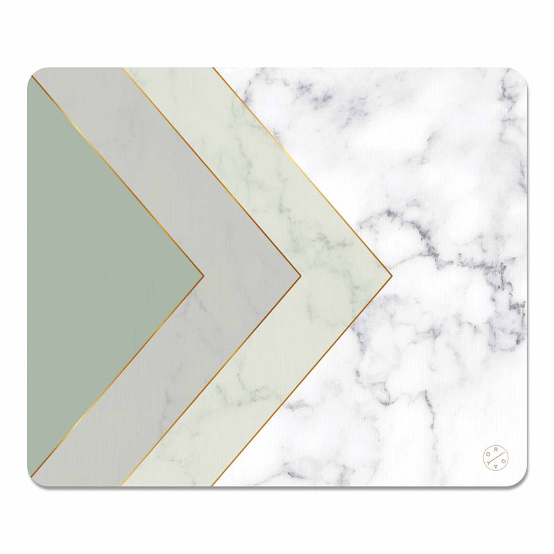 Best Non-slip Desk Mouse Pad - Mint Marble - Best cute aesthetic modern marbling design pink gaming desk mouse pad custom for women. Productivity, Inspirational, and Motivational. Home and office, Non-slip thick rubber - Hello Oriday