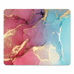 Best Non-slip Desk Mouse Pad -  Purple and Blue - Best cute aesthetic modern marbling design pink gaming desk mouse pad custom for women. Productivity, Inspirational, and Motivational. Home and office, Non-slip thick rubber - Hello Oriday