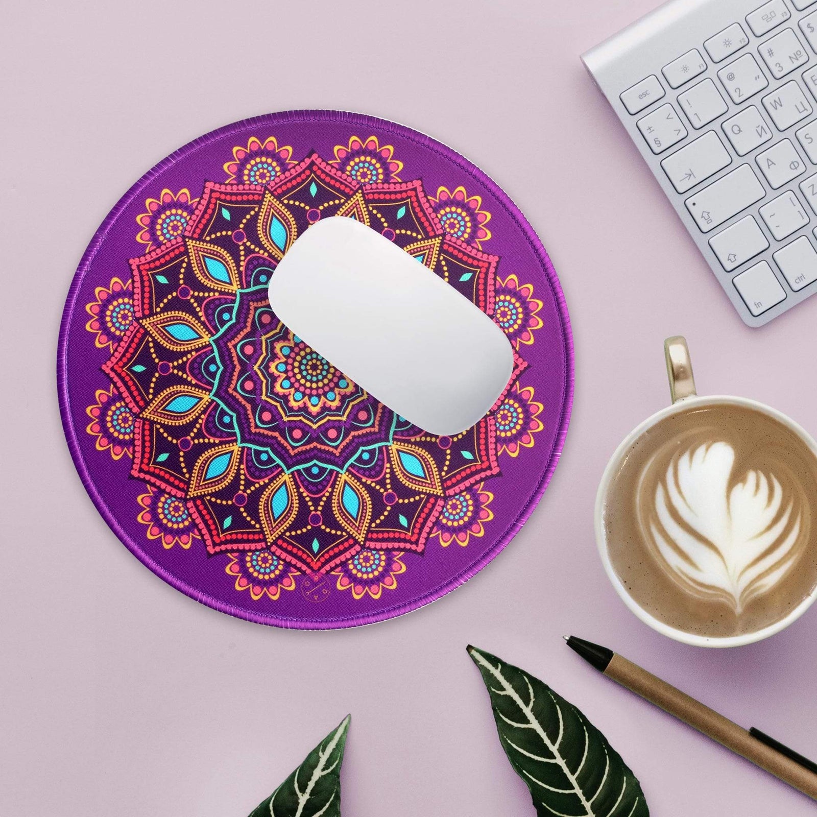 Best Large Desk Round Mouse Pad - Calming Mandala – Hellooriday Best Large Desk Round Mouse Pad - Calming Mandala – Hellooriday